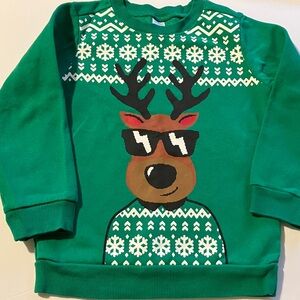 Carter's Green Reindeer Sweatshirt‎